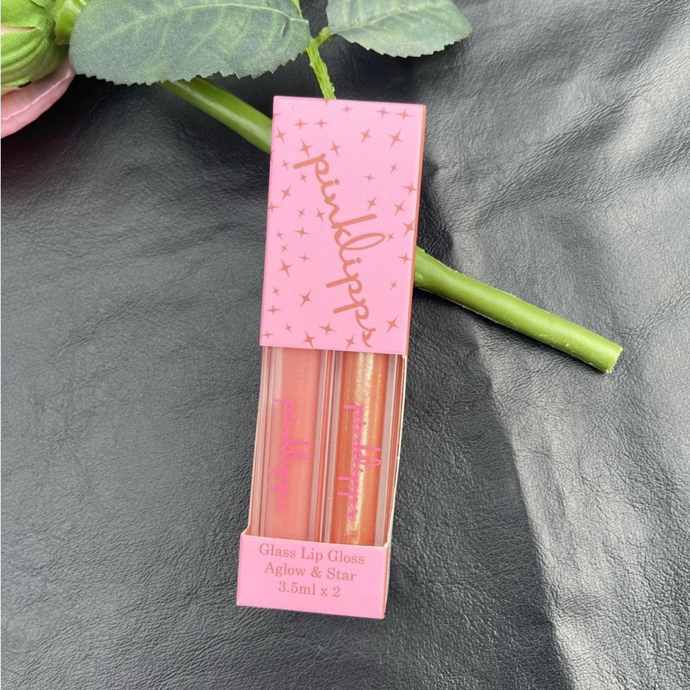 Lip Gloss Duo Aglow and Star 3.5ml x2 Sheer Sparkle Shine New In Box